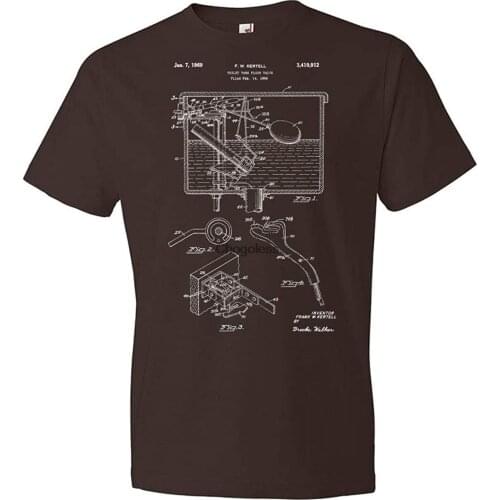 Toilet Flush Valve T-Shirt Bathroom Tee Plumber Gift Plumbing Shirt