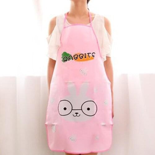 Hot PVC Cartoon Princess Apron Cuff Kit DIY Baking Painting Pinafore Kitchen Oilproof and Waterproof Sleeveless Adult Apron