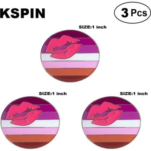 Lipstick Lesbian Lapel Pin Brooches Pins Flag badge Brooch Badges