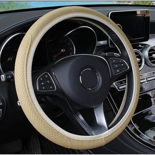 Micro Fiber Leathe Car Steering Wheel Cover for Skoda Octavia a7 2 fabia superb rapid for Seat Ibiza Car Interior Accessories