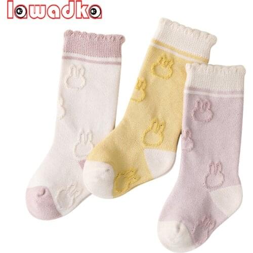 Lawadka 3Pairs/set Auttumn Winter Toddler Baby Sock For Girls Boys Print Cotton Fahsion Kids Girl Soft Children Socks 6M-8Years