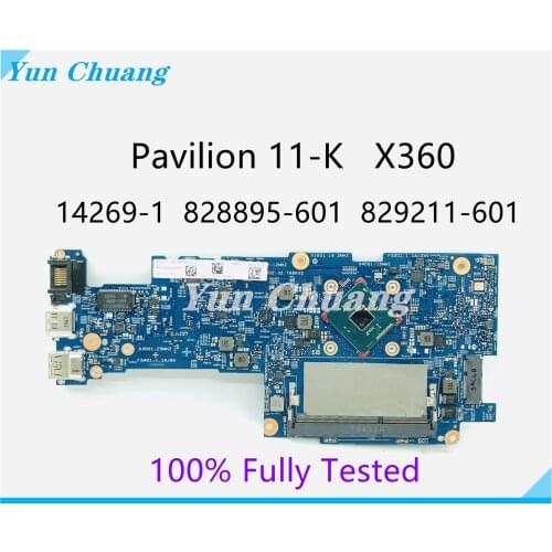 For HP Pavilion 11-K x360 11-K128CA Laptop motherboard 828895-001 828895-601 14269-1 with CPU DDR3L 100% fully tested
