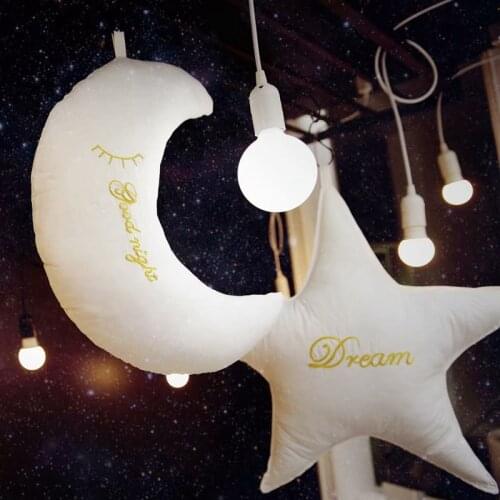 Cute Sky Series Pillow Moon Star Clouds Heart Plush Toys Soft Cushion Sofa Cushion Bed Decoration Kawaii Birthday Gift For Girl