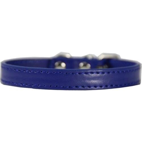 Cute Cat Collar Solid Color Faux Leather Adjustable Metal Buckle Pet Collars With Bells Cats Products For Pets Dog Accessories