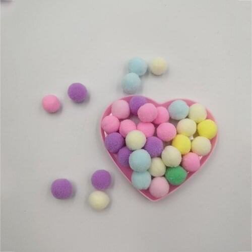 Mini Pompom 8/10/15/20/25/30mm Mixed Soft Round Pompones Balls Fluffy Pom Pom for Kids DIY Garment Handcraft Craft Supplies