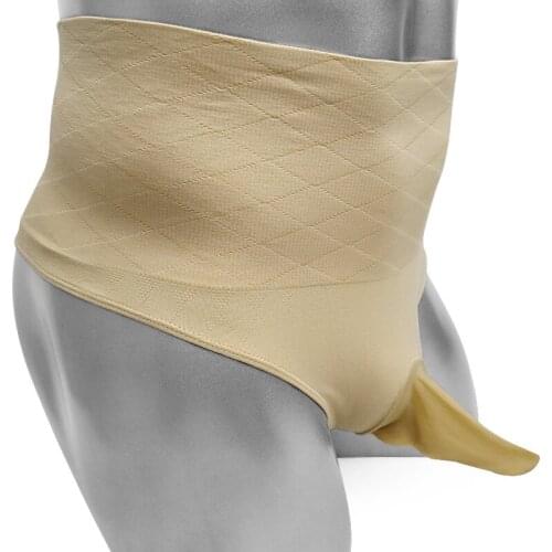 Sissy Panties for Mens Thong Penis Sleeve Underwear Sexy High Waist T back G string Tummy Control Shaping Sissy Pouch Panties