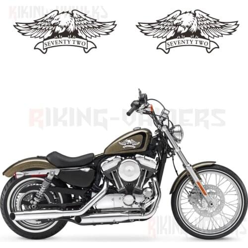 Custom Eagle Logo Stickers Fuel Tank Decals Vinyl Sticker For Harley Sportster XL1200V Seventy Two