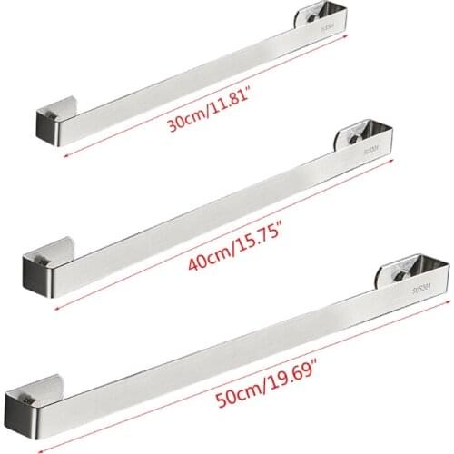 Stainless Steel Wall Mounted Toilet Towel Rack Holder Bath Towel Bar Hanger Shelf Organizer Bathroom Accessories