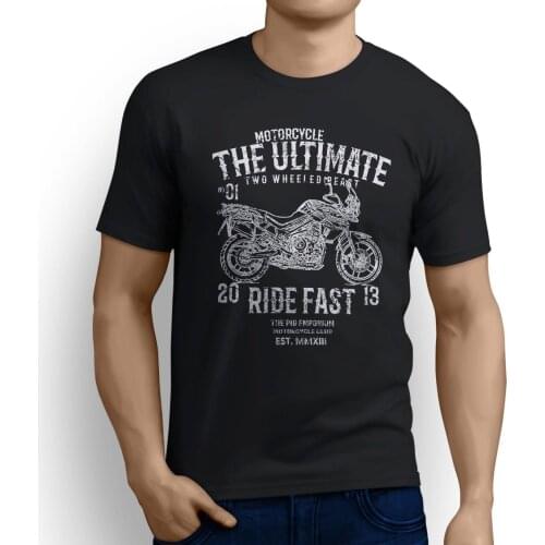 MenS Lastest 2019 Simple Style Fashion New O-Neck Tops Tee Shirts Ultimate British Motorbike Tiger 800 Xrt Inspired Motorcyclet