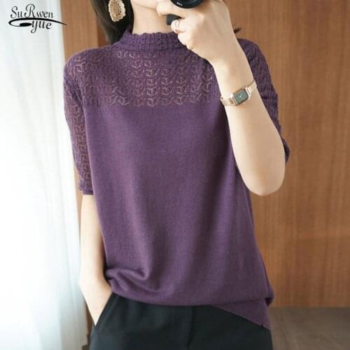 2021 New Half Turtleneck Tops Women Knitted Blouse Female Solid Cotton Inner Base Shirts Feminine Sleeveless Blouse Women 13535