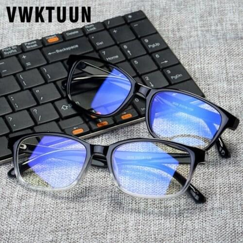 VWKTUUN Blue Light Glasses Women Men Square Eyeglasses Frames Optical Glasses Frame Female Reading Eyewear Male Comptuer Glasses