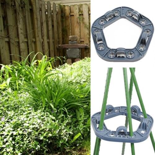 5Pcs Vine Protection Stand Tray Outdoor Garden Plant Support Bamboo Cane Holder Cane Holder Vine Protection Stand Tray