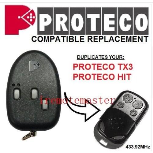 PROTECO TX3,HIT compatible replacement remote control 433MHZ beautiful