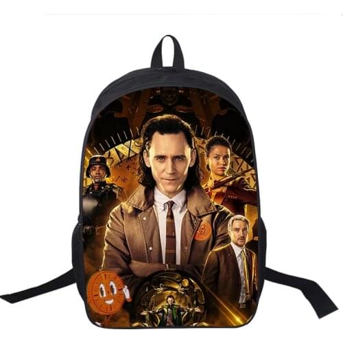 Women Mens Backpack Casual Fashion Academy Style High Quality Bag Design Loki 3d Print School Backpacks for Teenager Boys Girls