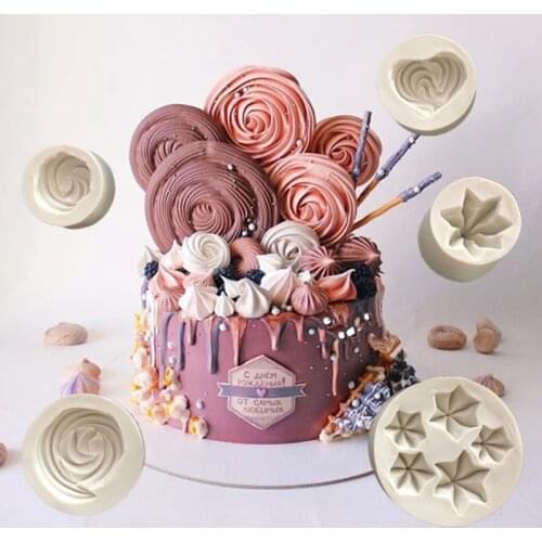 Meringue Tower Fondant Silicone Mold For Mastic Cake Decoration Chocolate Baking Mold Star Heart Shape Sugarcraft Mould Bakeware