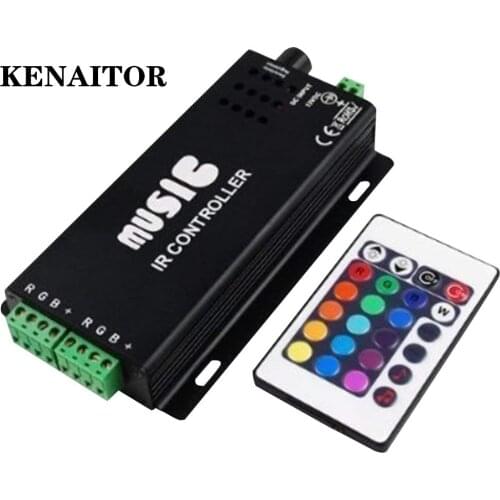 12-24V 24 Keys Wireless IR Remote Control LED Music Sound Control RGB led Controller Dimmer for RGB LED Strips