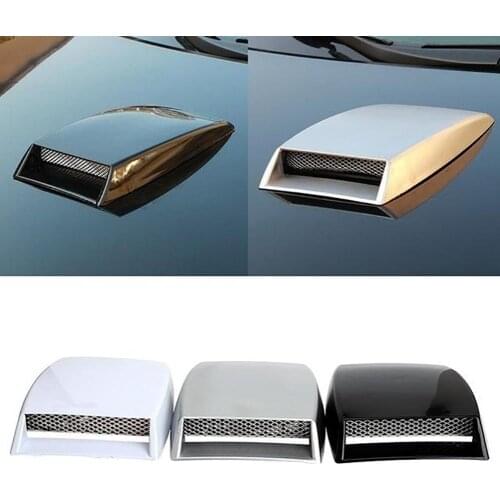 Universal Car-Styling Hood Air Flow Intake Vent Cover Sticker Exterior Decor Car decoration simulation vent modified air intak