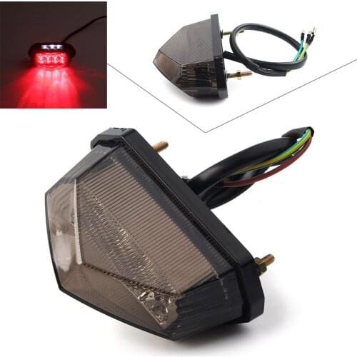 Universal Motorcycle LED Tail Brake Stop Running Light For Yamaha YZF YZ WR Dirt Bike Dual Sport ATV