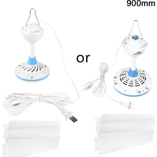 AC 220V 15.7 to 41 inch Silent Ceiling Fan Mute Electric Hanging Fan with Switch for Dining Living Room Home Bed Dormitory