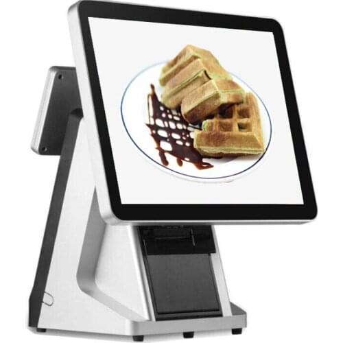 High sales POS system for supermarket Cash Register 15 inch touch screen POS machine with printer VFD