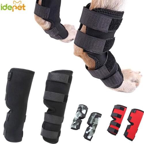 Pet Dog Bandages 1 Set Dog Leg Knee Brace Straps Protection for Dogs Joint Bandage Adjustable Wrap Doggy Supplies Dogs Accessori