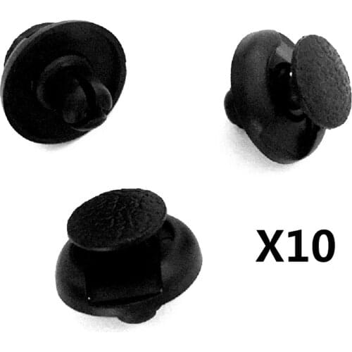 10pcs OEM Nylon For Toyota Fender Liner Push Type Rivet Retainer Clip 7mm hole 53879-60010 Direct push expansion buckle