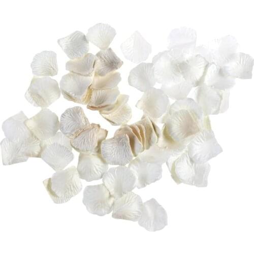 1000pcs Romantic Artificial Silk Rose Petals Proposal Wedding Flowergirl Basket Fake Flower Decoration