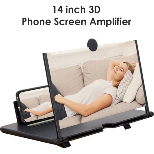 14 inch Folding HD Screen Amplifier Magnifier 3D HD Mobile Phone Magnifying Glass Stand Phone Bracket Holder Projector Bracket