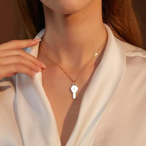 2020 Fashion Long Link Chain Necklace For Women Men Jewelry Gifts Key Pendant Necklace Accessories