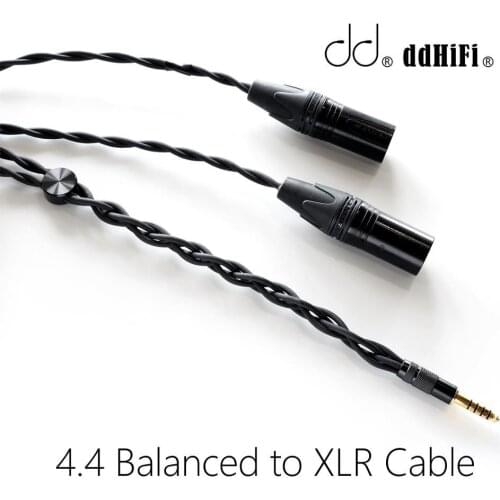 DD DdHiFi DIY-XLR44A Balanced 4.4 To XLR 3pin Analog Cable, Hi-res Music Player Cable To Speakers