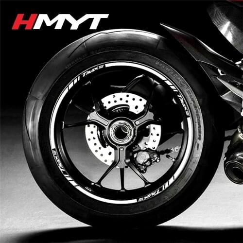 For YAMAH tmax530 motorcycle wheel hub sticker waterproof reflective wheel rim Decal 15 inch wheel personality sticker