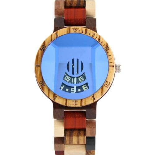 Ebony Watch Luxury Wood Men Wristwatches Date Display Multi-function Chronograph Cood Clock reloj hombre As Great Gift