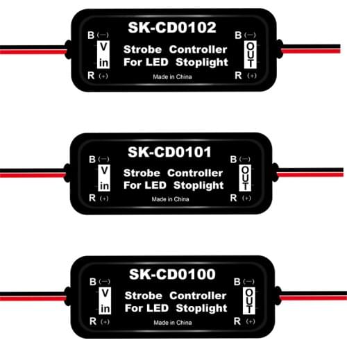 GS-100A Newest Flash Universal Strobe Controller Flasher Module for LED Brake Stop Light Lamp 9-30v DC