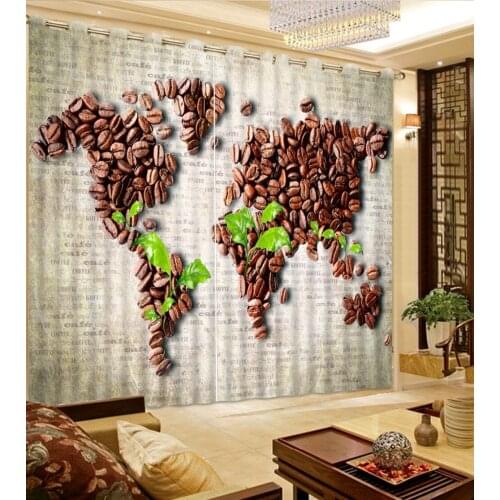 Classic Home Decor 3D Curtain Window Living Room Vintage Background Dried Fruit Bed room Living room Office Hotel Cortinas