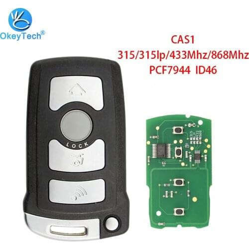 OkeyTech For BMW E65 E66 CAS1 System7 Series Car Remote Key 315/315LP/433/868 Mhz ID46 Chip Auto Smart Remote Control Car Key