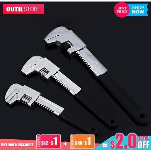Multi-function F-Style Magic Large Opening Pipe Right Angle Adjustable universal Plier bionic Wrench Spanner Plumbing Hand Tool