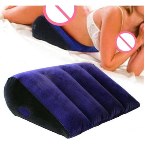 Inflatable Air Cushion Sex Products Triangle Sexual Emotional Posture Appealing Cushion Sofa Adult Play Sex Toys Couple Furnitur