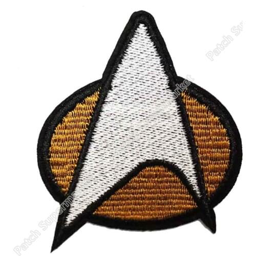 Star Fleet Iron On/Sew On Patch Tshirt TRANSFER MOTIF APPLIQUE Rock Punk Badge Wholesale for clothes Stickers