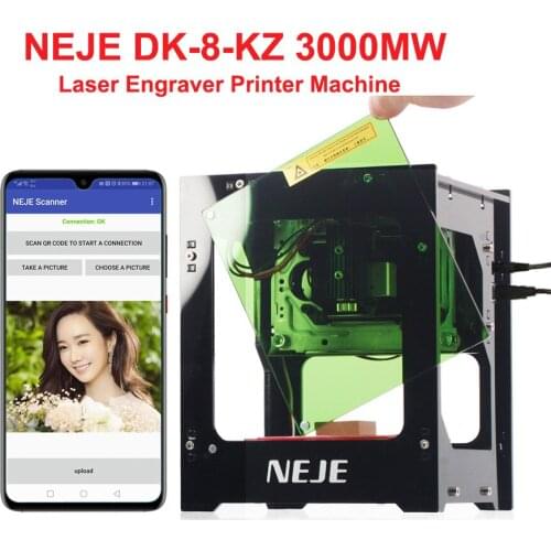 NEJE 2019 hot selling new 3000mw 445nm Ai laser engraver Wood Router DIY Desktop Laser Cutter Printer Engraver Cutting Machine