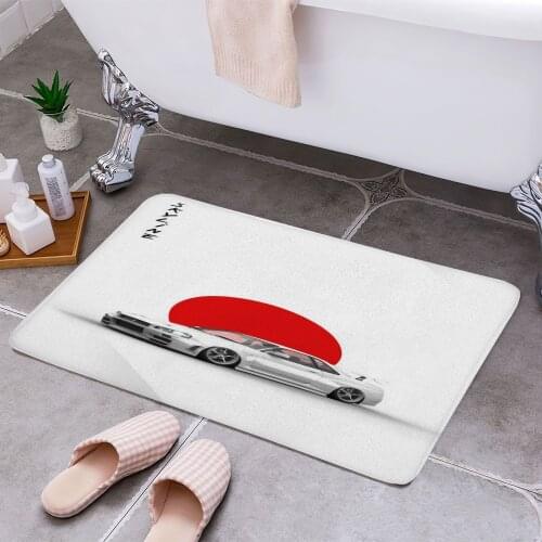 Nissan R34 Carpet Areas Rug Non-slip Floor Mat Rug 3D Printing Living Room Bedroom Door Mat Home Decoration