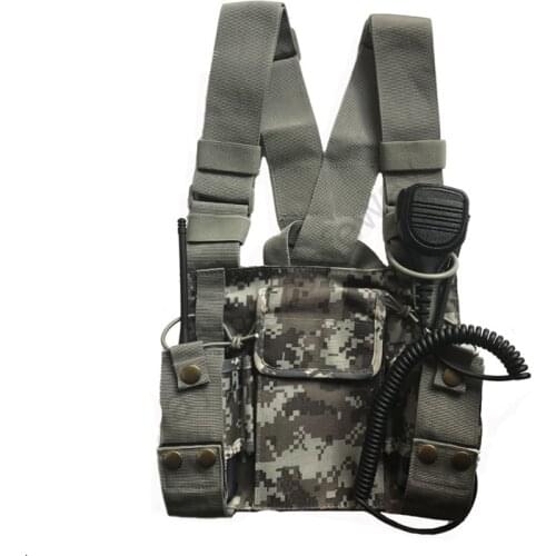 2020 NEW ARRVIAL Adjustable Nylon Walkie Talkie Pouch Chest Backpack Bag Holder Carrying Case For Different Two Way Radio