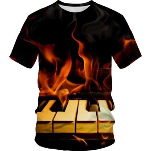 2021 summer new style 3d t-shirt mens short-sleeved shirt funny t-shirt anime gothic 3d t-shirt mens