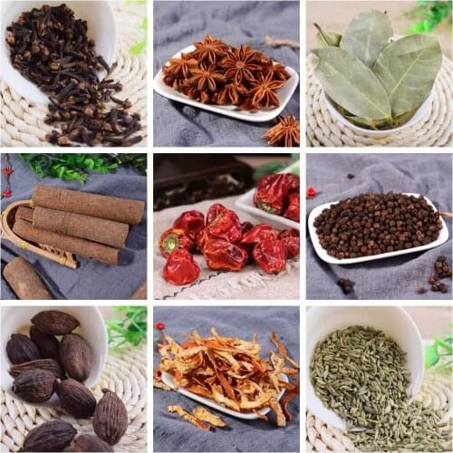Wholesale Kinds of Spicy Clove,Fennel,Thyme,Chili,Star Anise,Cumin,Bay Leaves ... 100g 500g