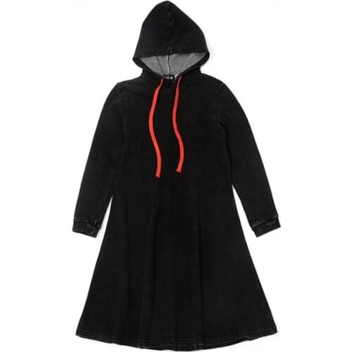 2021 Autumn and winter fashion Denim cotton girls dress and tops long sleeve kids sweartshirt