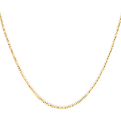 New Arrival 24K Yellow Gold Necklace Chain 999 Gold Boss Link Chain Necklace For Women