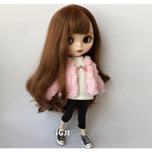 Handmade Colorful 1/6 Doll Coat Fashion Doll Clothing for pullip pp fr st blyth clothes 30cm doll accessories for Barbie