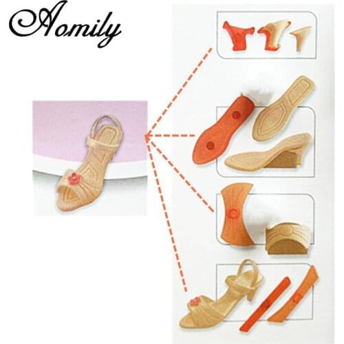 Aomily Silicone Molds Chocolate Mold High Heels Shape Fondant Cake Molds Cake Decorating Tools Jelly Moulds Baking Bakery Tools