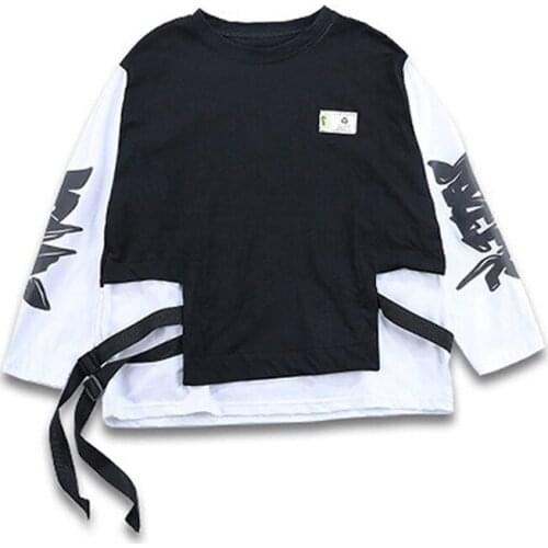 Kid Hip Hop Clothing Sweatshirt Oversized Shirt Top Streetwear Harajuk Tactical Cargo Pants for Girls Boys Dance Costume Clothes