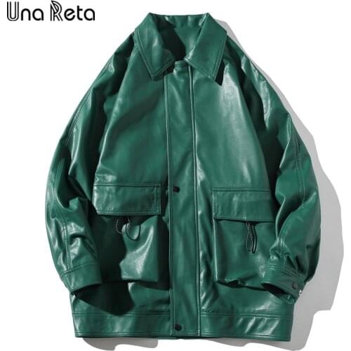 Una Reta Men's Faux Leather Jackets