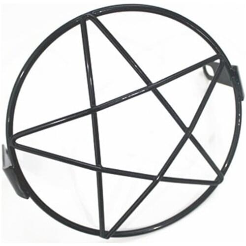 Universal Motorcycle Front Headlight Cover Star Mesh Grille Lampshade Mesh Grill Mask Protector Retro Grid Steel Shield for KTM